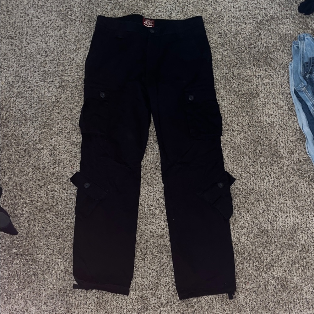 Match Men's Black Cargo Pants